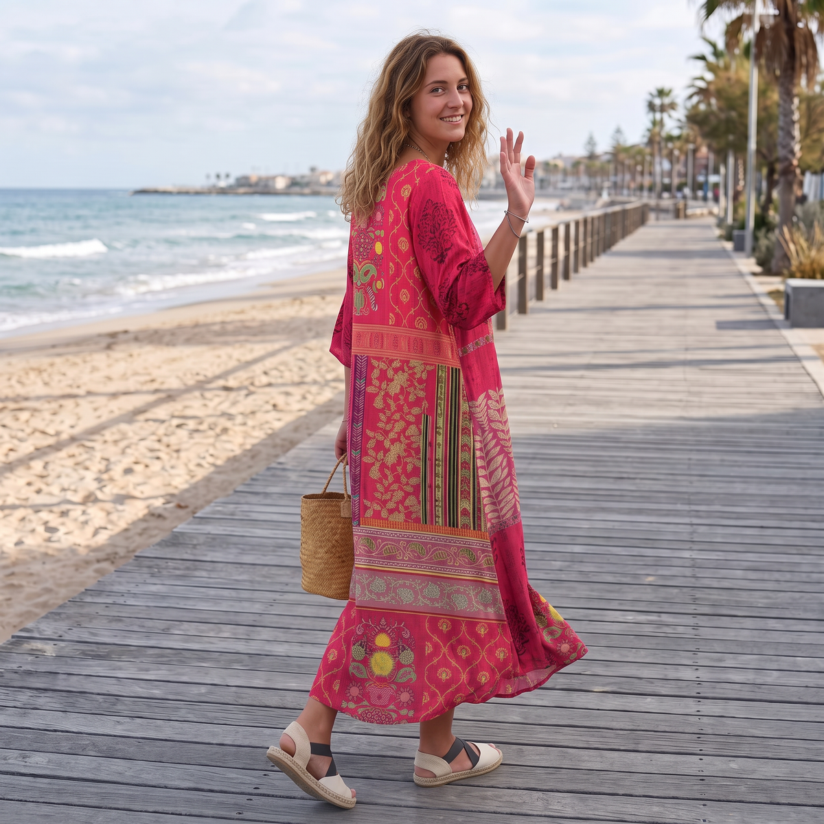 Josie - Robe Maxi Bohème Élégante