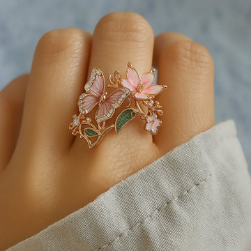 Meliora – Bague papillon brillant en zircon