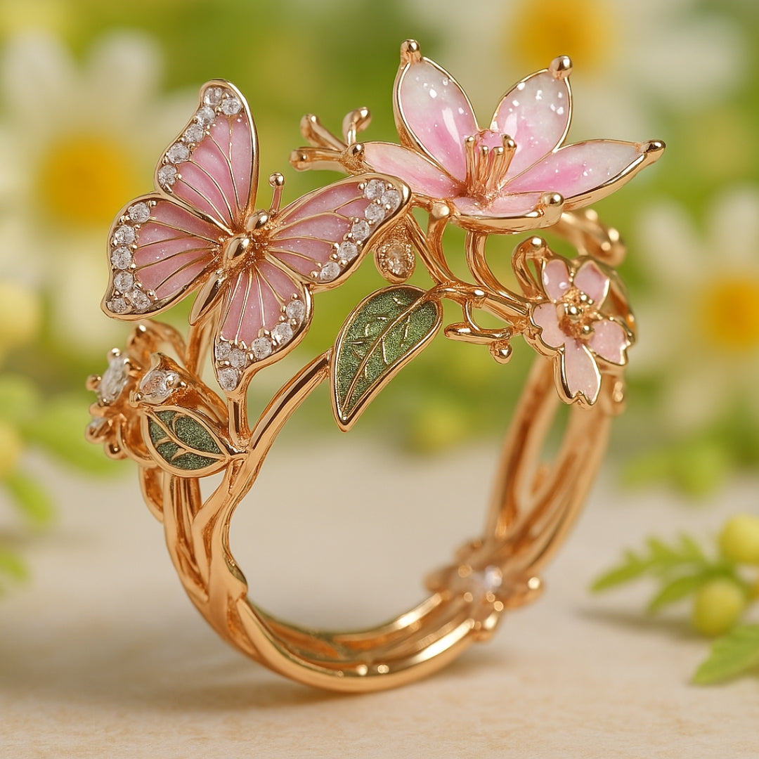 Meliora – Bague papillon brillant en zircon