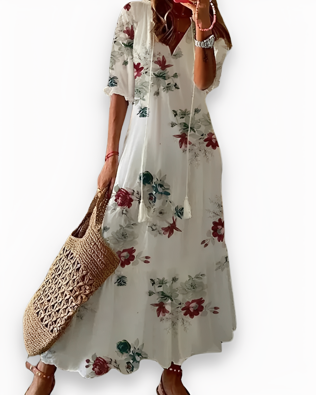 Annie - Robe maxi bohème décontractée pour femmes