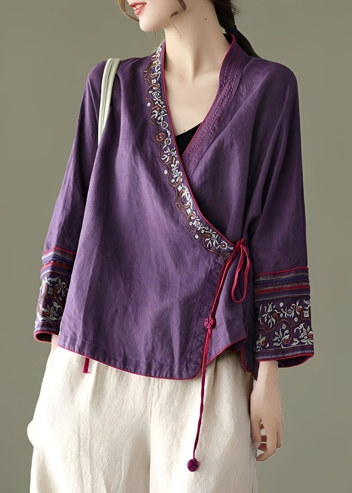 Nastia - Blouse chic et confortable avec broderie pour femmes