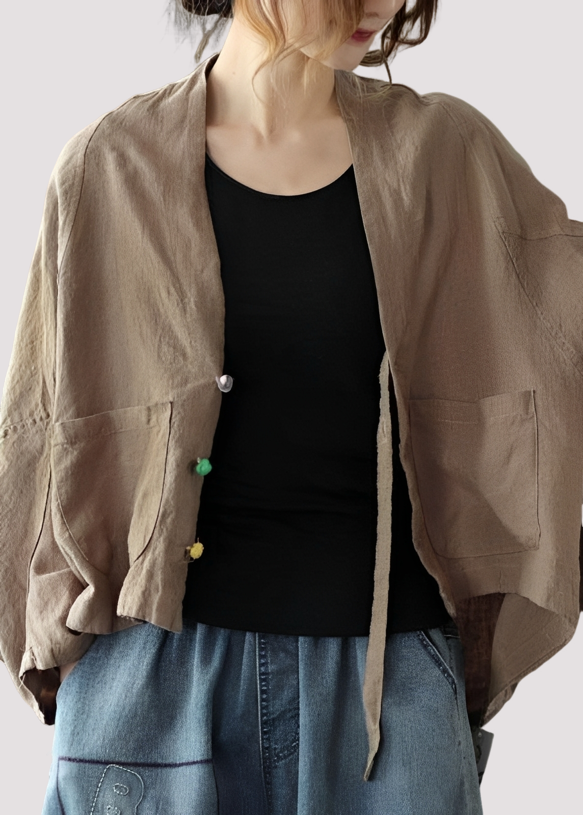 Tilly - Cardigan large et décontracté avec poches pour femmes