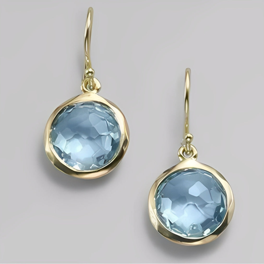 Azura – Boucles d'oreilles en cristaux bleus vintage