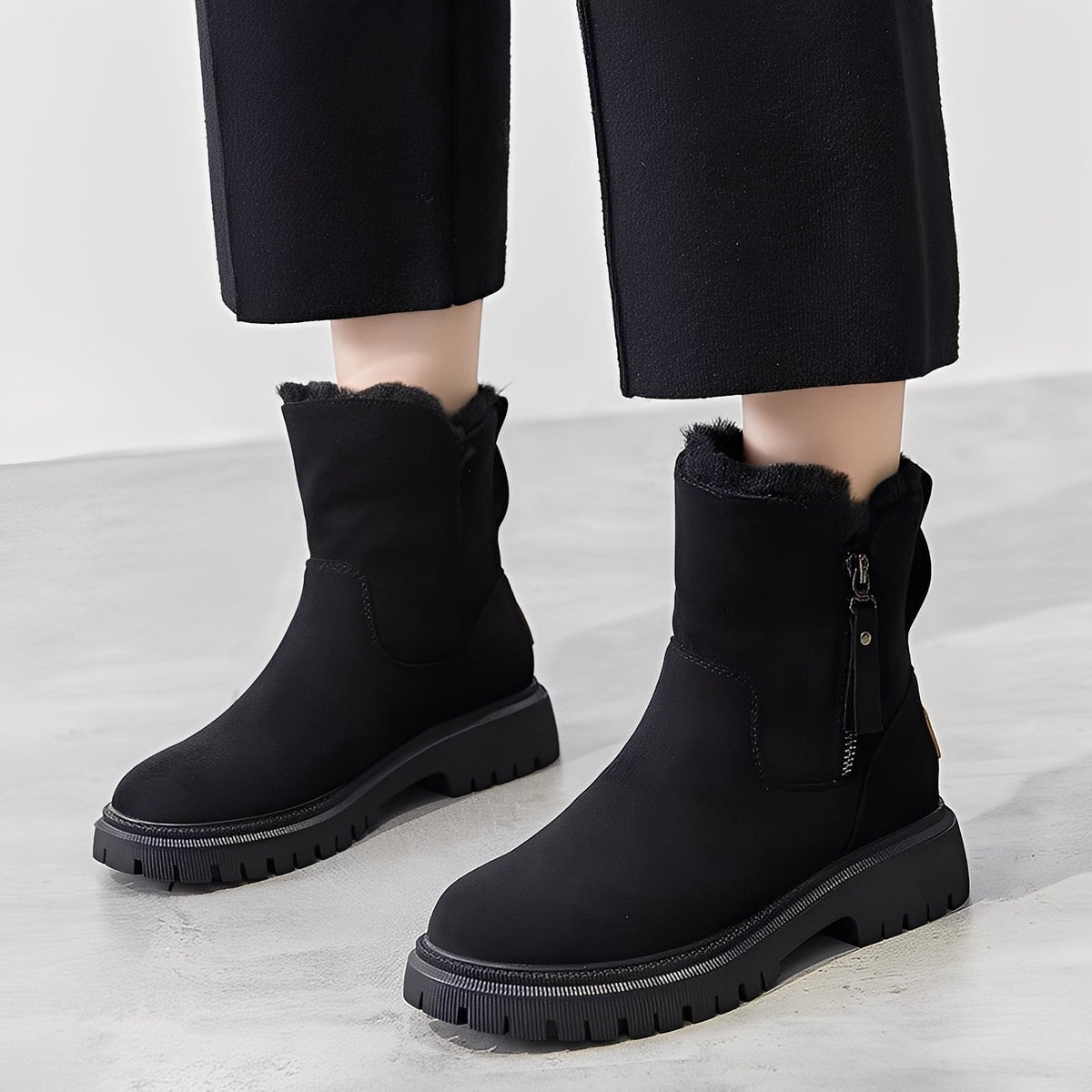 Raschelle - Bottes stylées, légères, doublées de polaire pour femmes