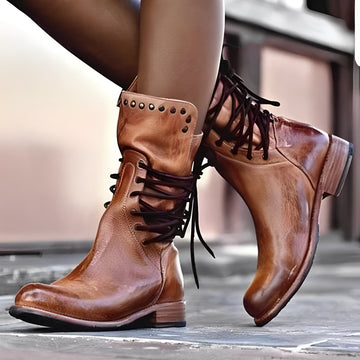 Lenora - Bottes classiques à talon bas pour femmes