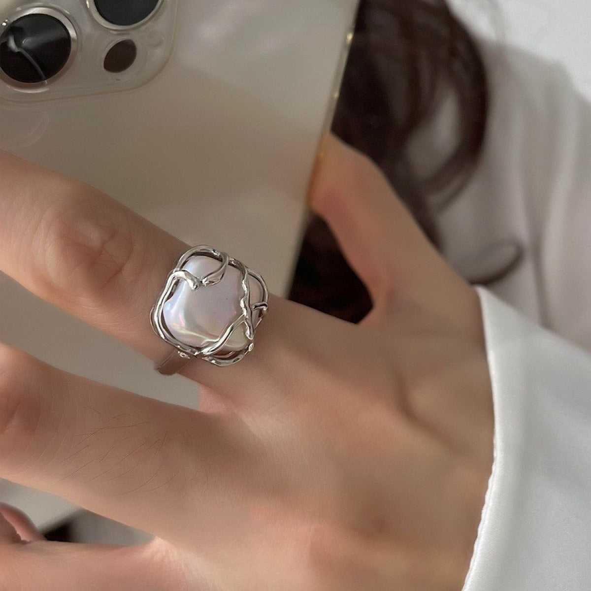 Marian – Bague en or avec perle