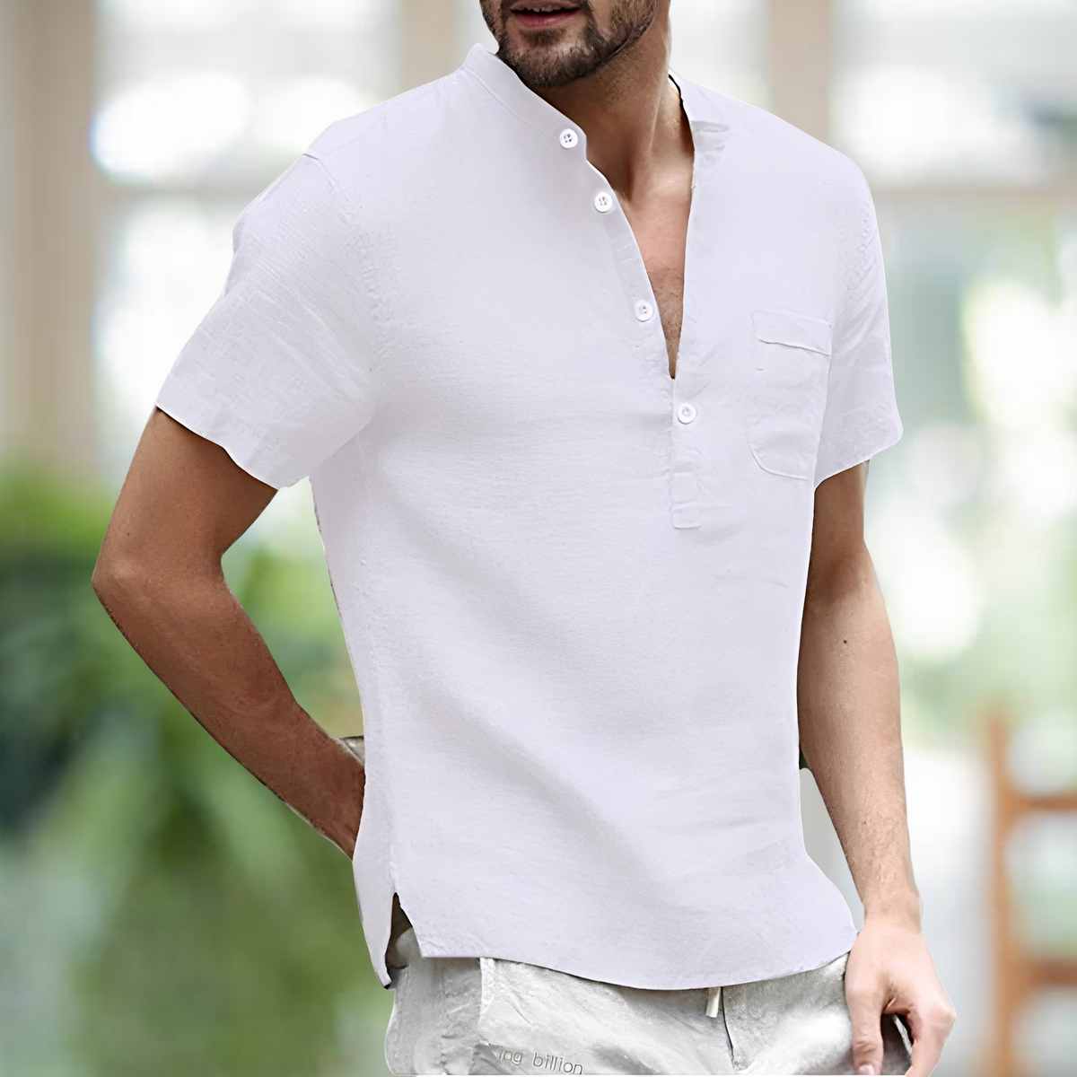 Korbin - T-shirt agréable avec col en V