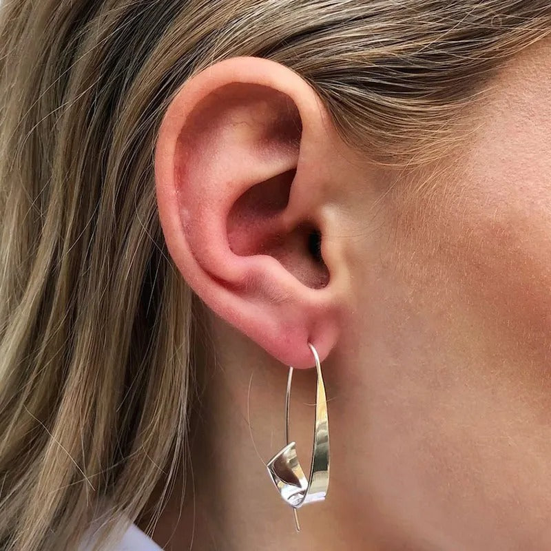 Clea – Boucles d'oreilles intemporelles en or et argent