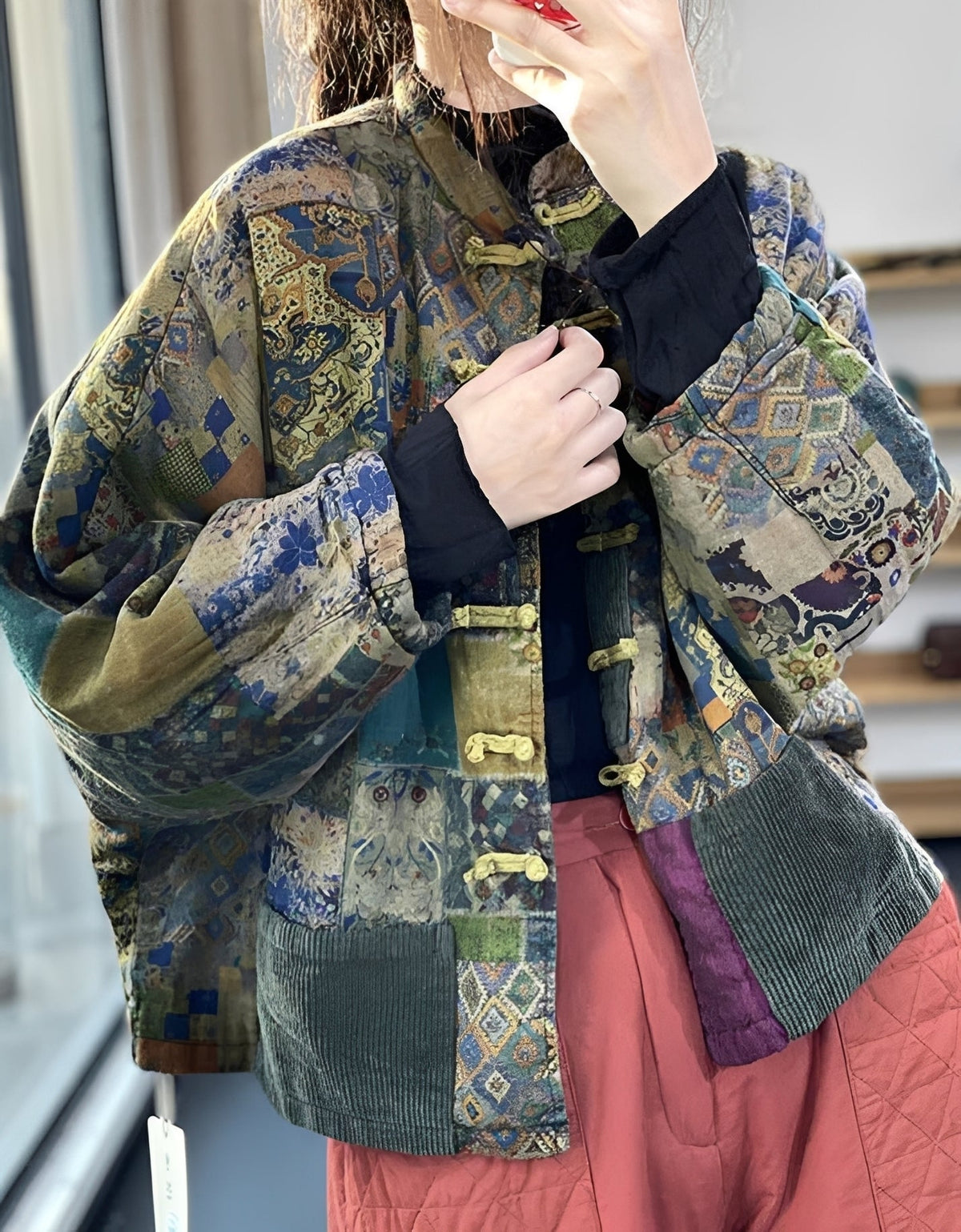 Hazel - Manteau traditionnel avec poches pour femmes