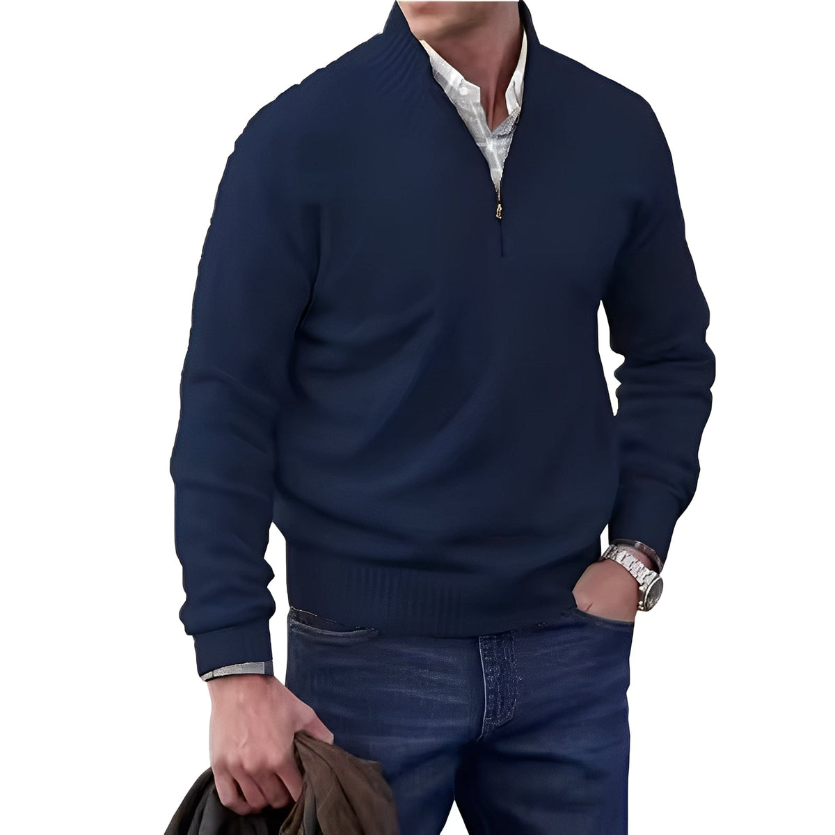 Jeremy - Pull zippé élégant pour hommes
