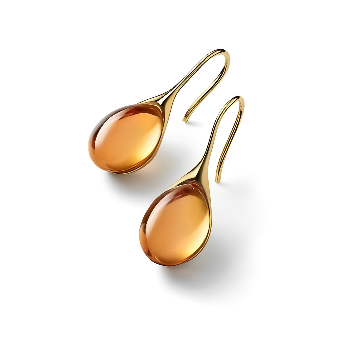 Karen – Boucles d'oreilles pendantes en cristal doré et argenté