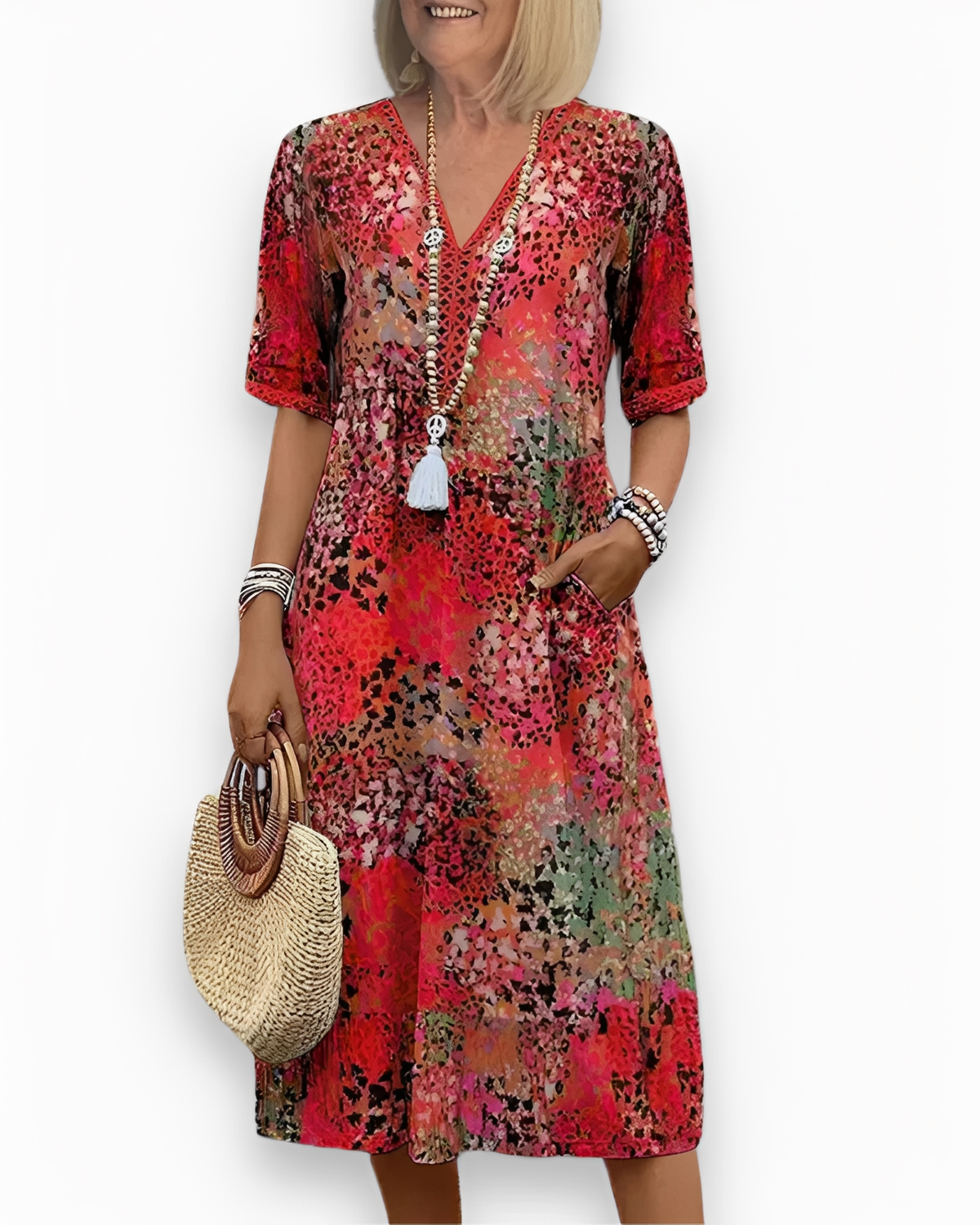 Alfie - Robe midi large pour femmes