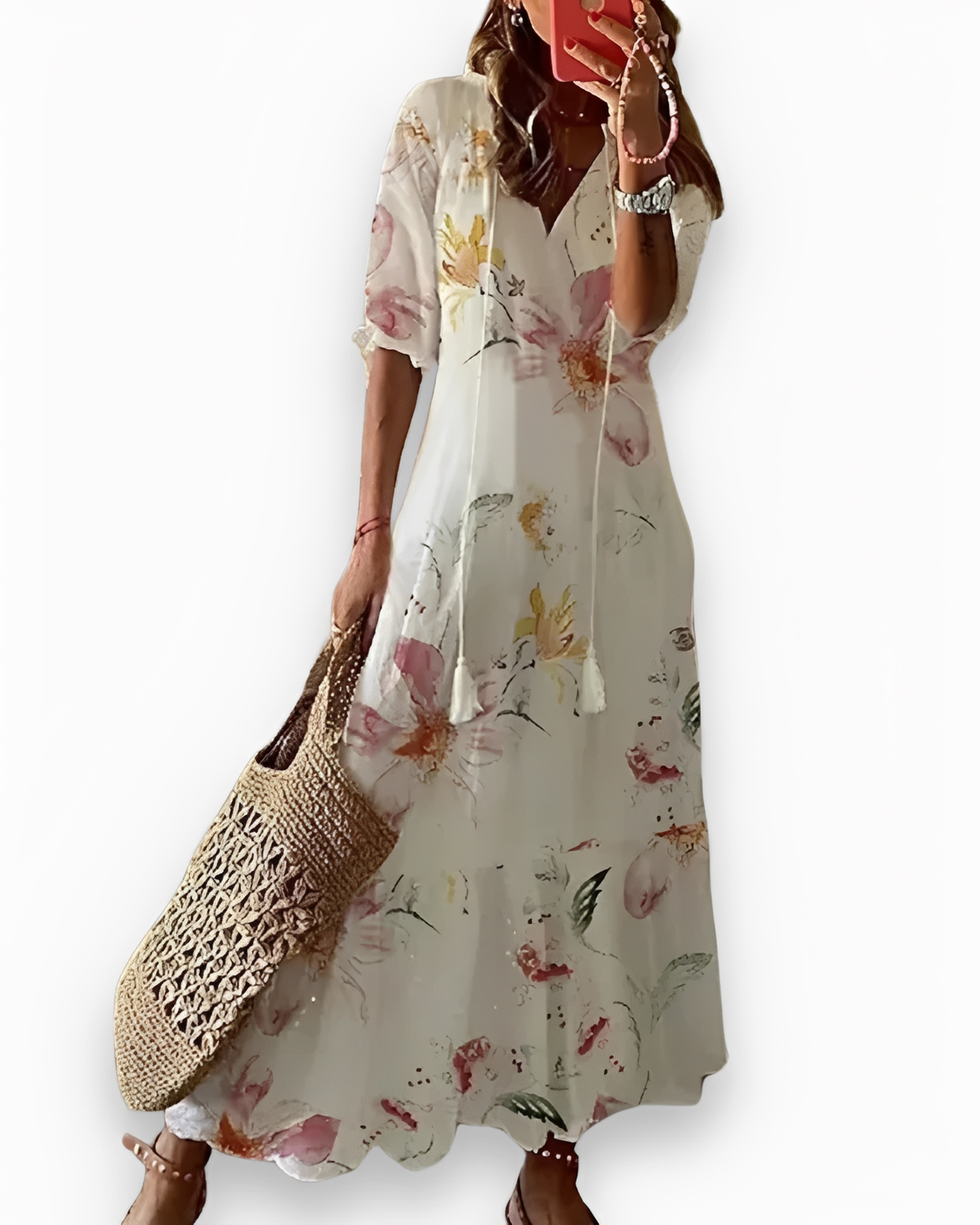 Annie - Robe maxi bohème décontractée pour femmes