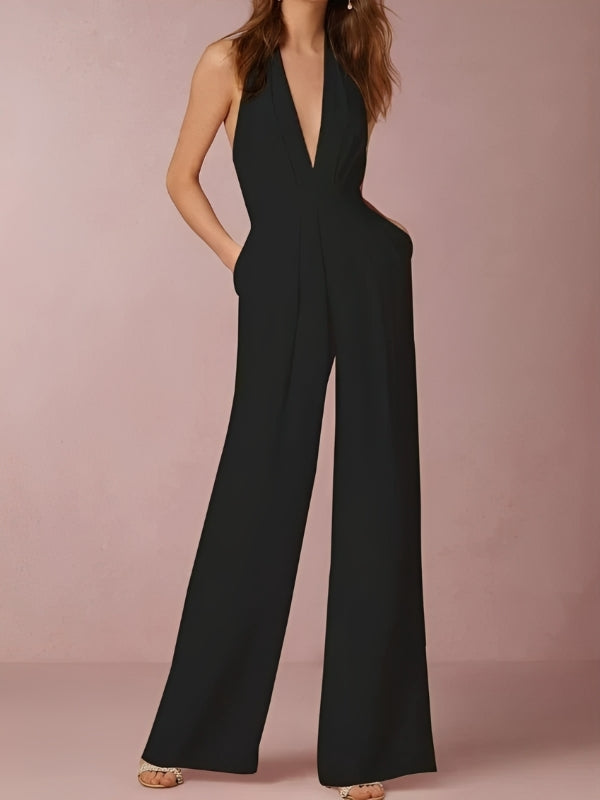 Katie - Combinaison femme chic avec jambes larges