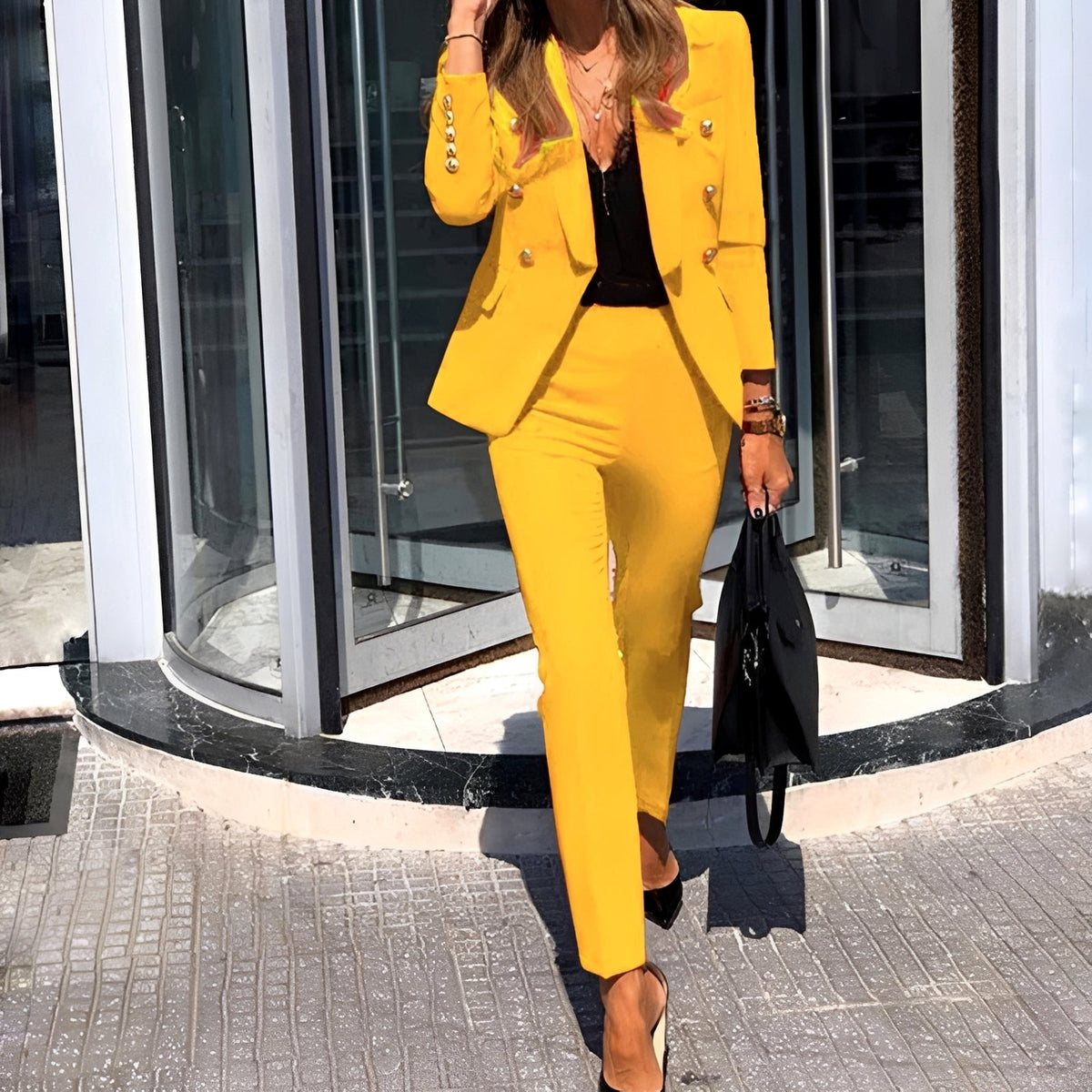 Erika - Ensemble contemporain de blazer et pantalon pour femmes