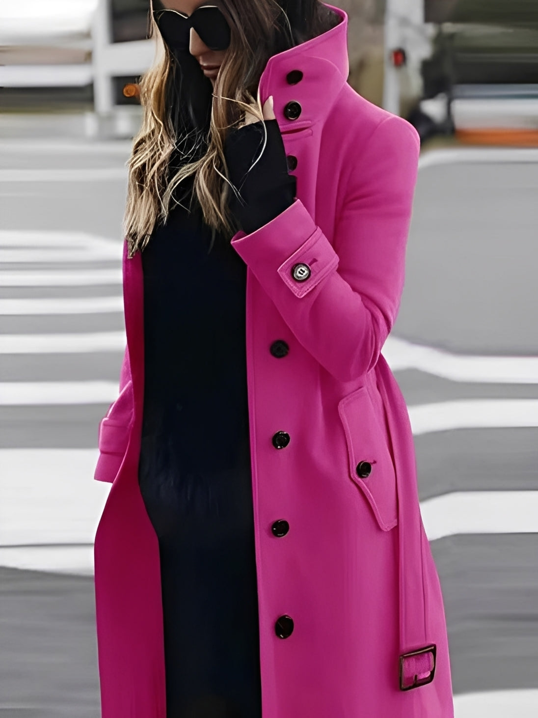 Mikaela - Manteau en laine élégant et ajusté pour femmes