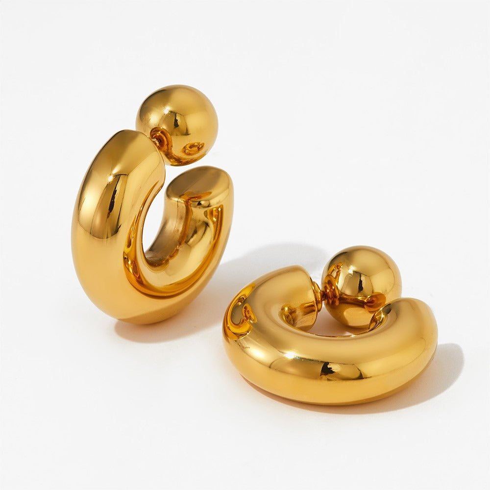 Ayla – Boucles d'oreilles épaisses couleur or