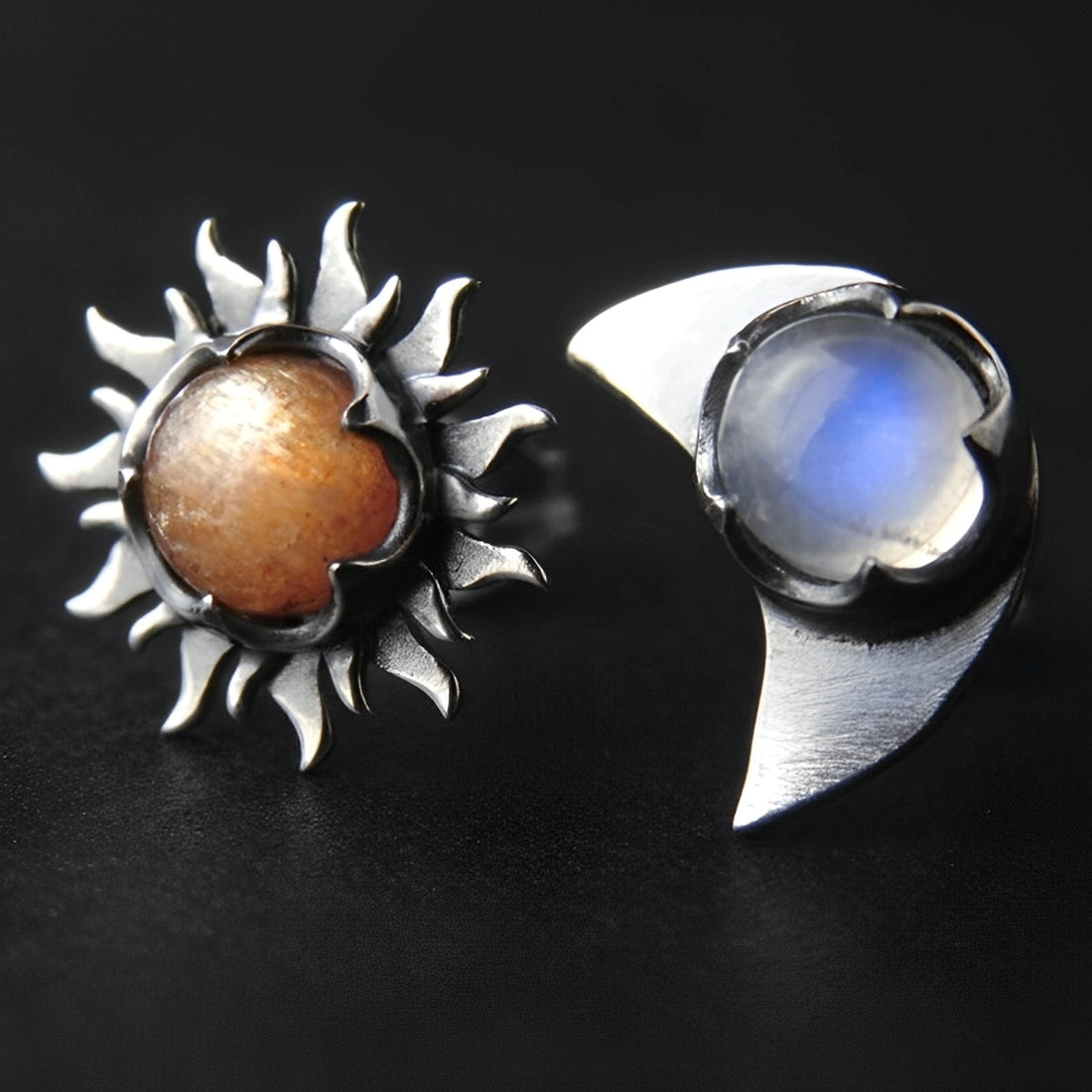 Marian – Boucles d'oreilles soleil et lune