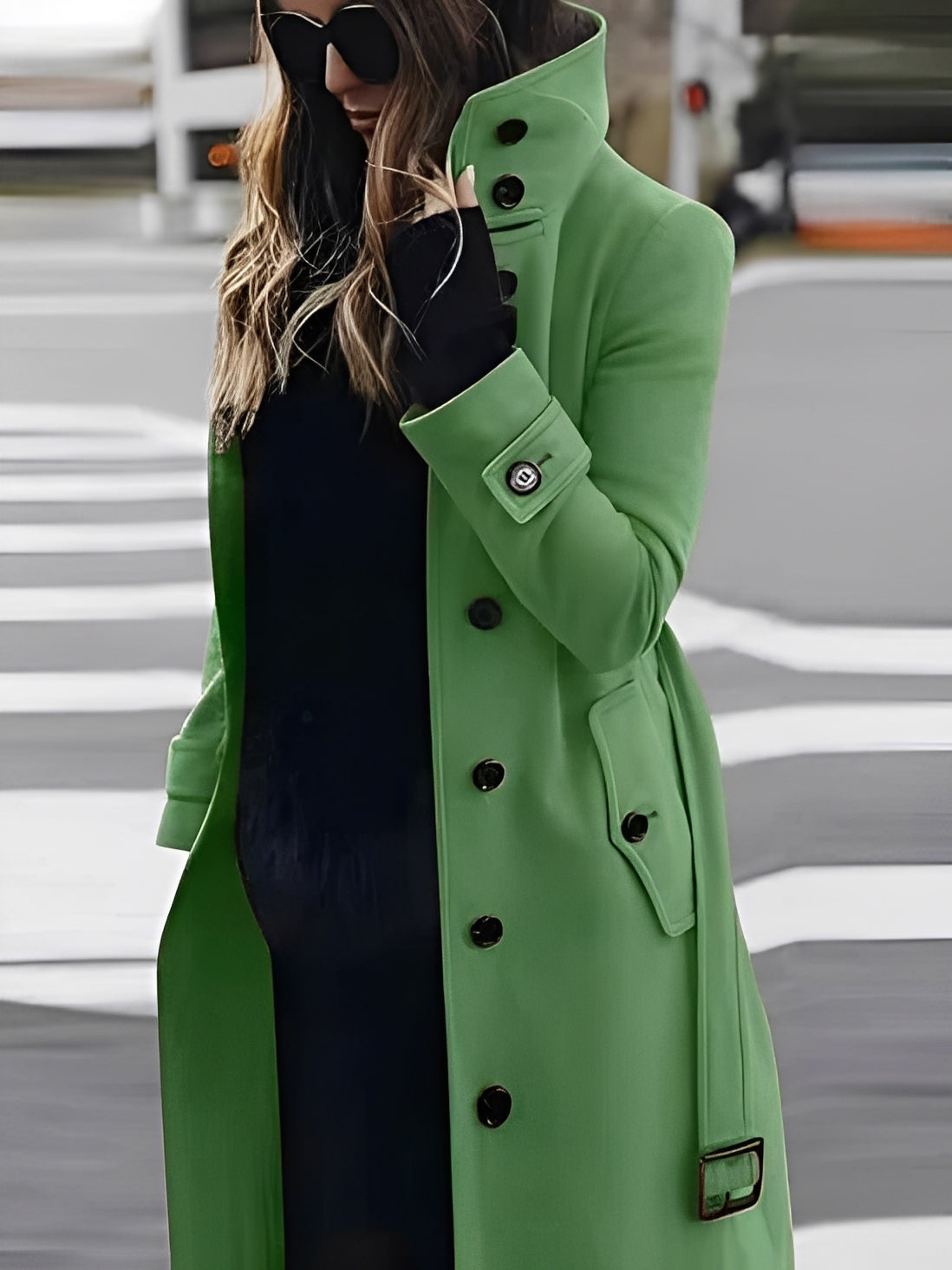Mikaela - Manteau en laine élégant et ajusté pour femmes