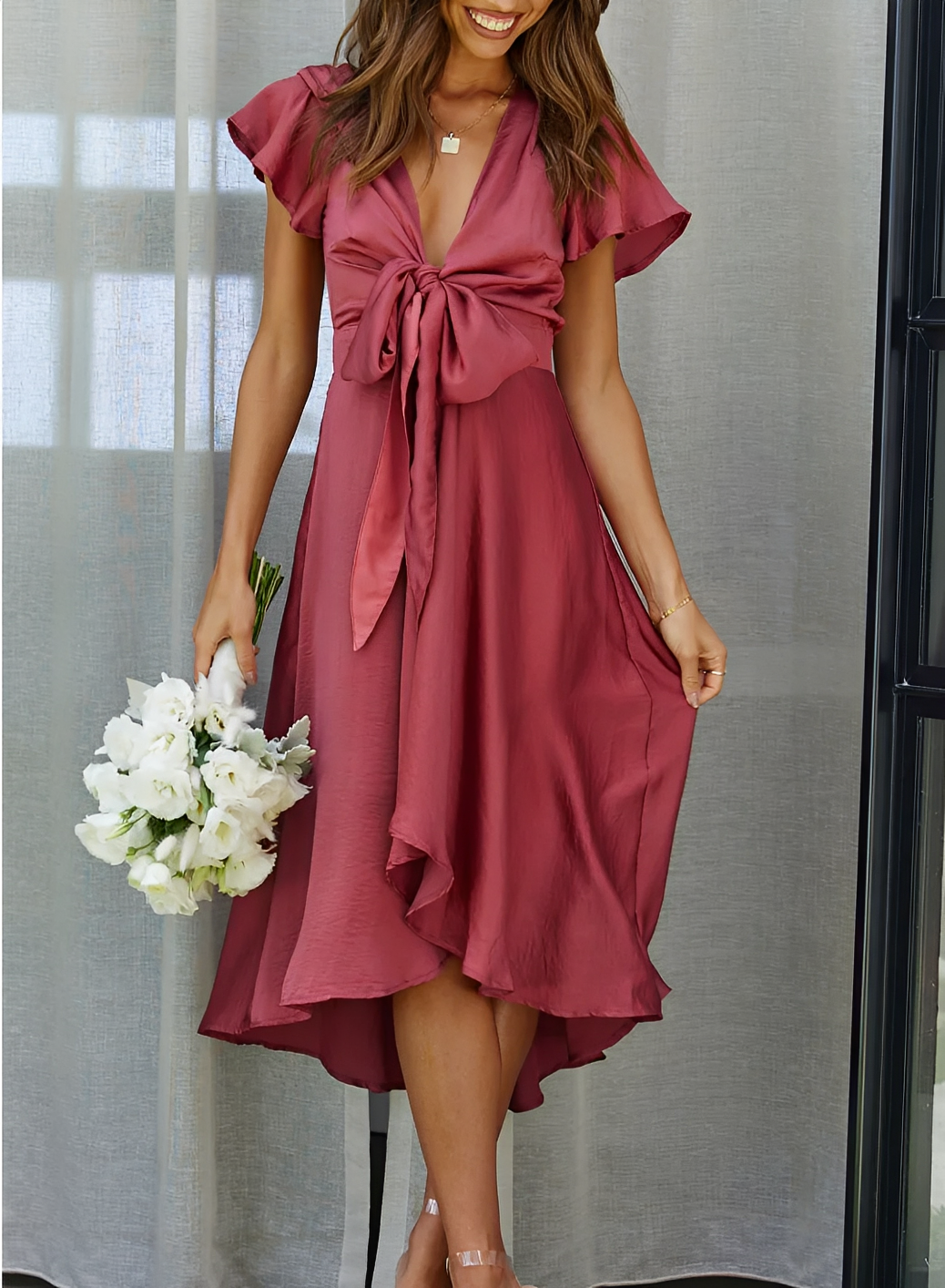 Ellia - Robe élégante et asymétrique pour femmes