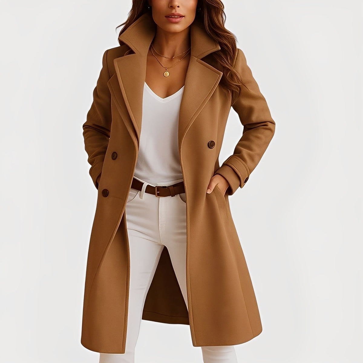 Camille - Manteau Élégant pour Femmes avec Poches