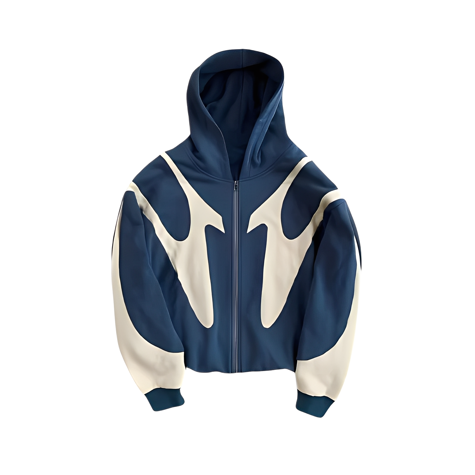 Lloyd - Hoodie pour homme élégant avec fermeture éclair et imprimé