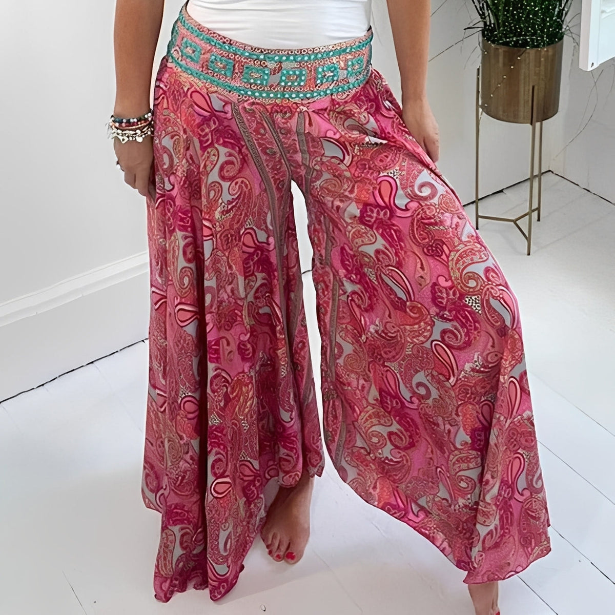 Jasmin - Jupe élégante avec motif ethnique pour femmes