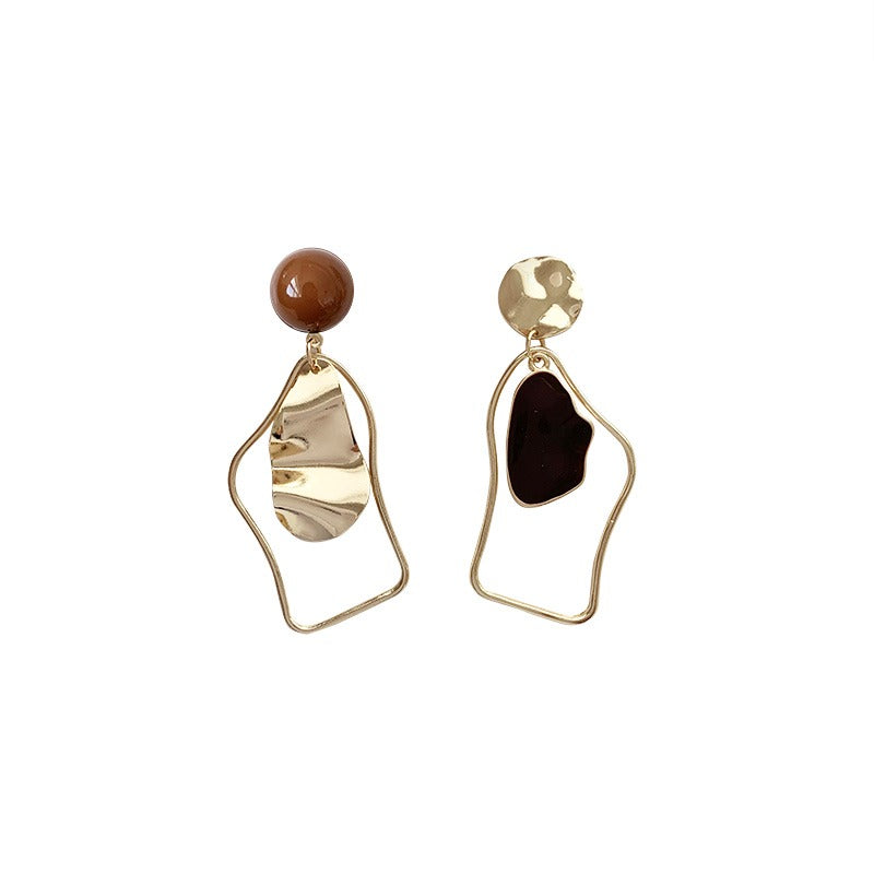 Rhia – Boucles d'oreilles avec pendentifs irréguliers