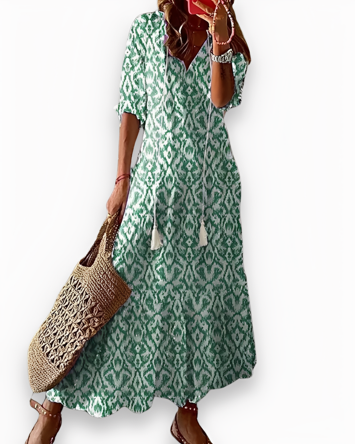 Annie - Robe maxi bohème décontractée pour femmes