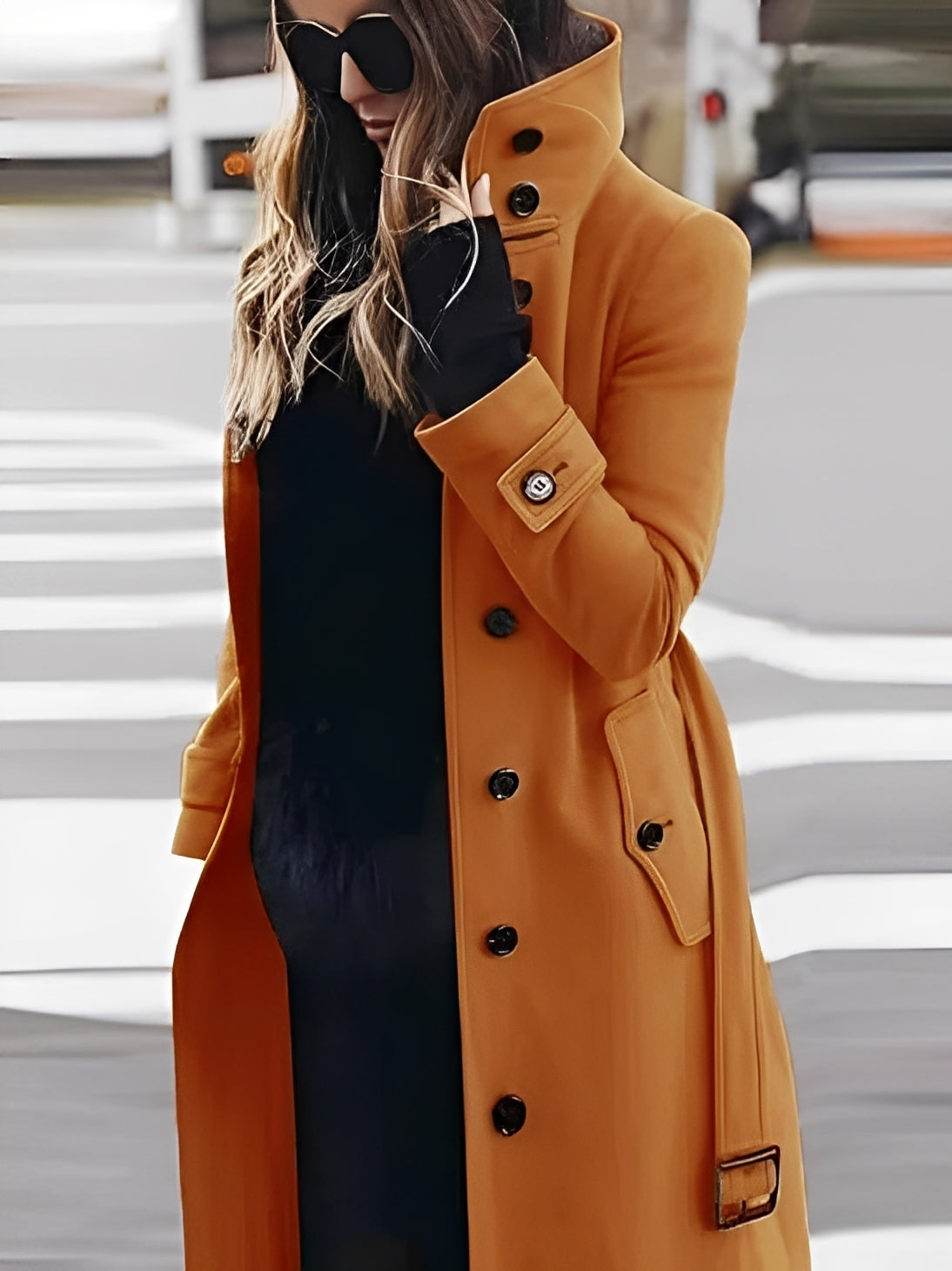 Mikaela - Manteau en laine élégant et ajusté pour femmes