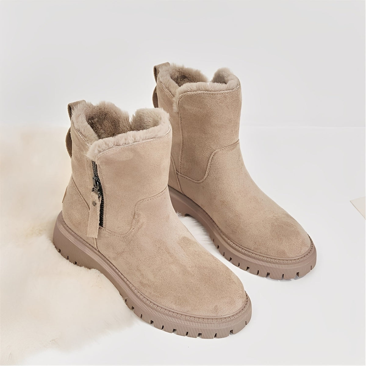 Raschelle - Bottes stylées, légères, doublées de polaire pour femmes