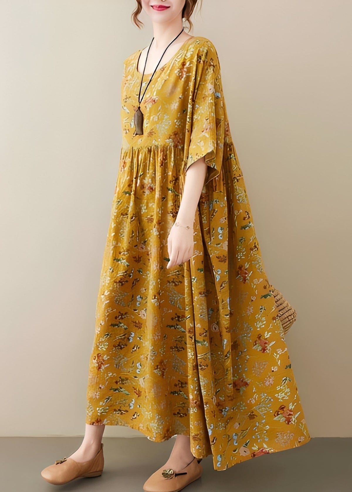 Mariam - Robe chic et ample avec ourlet large pour femmes