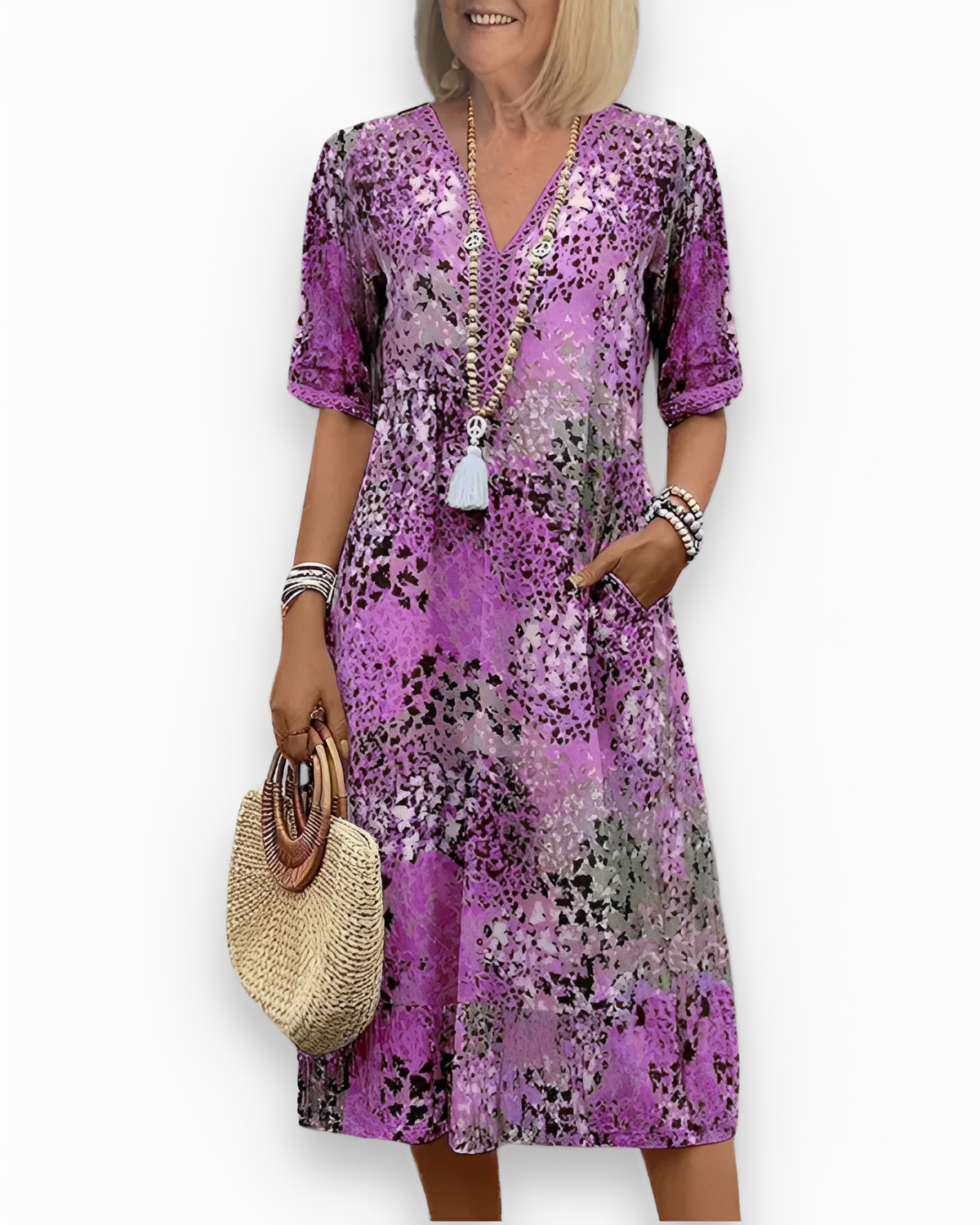Alfie - Robe midi large pour femmes