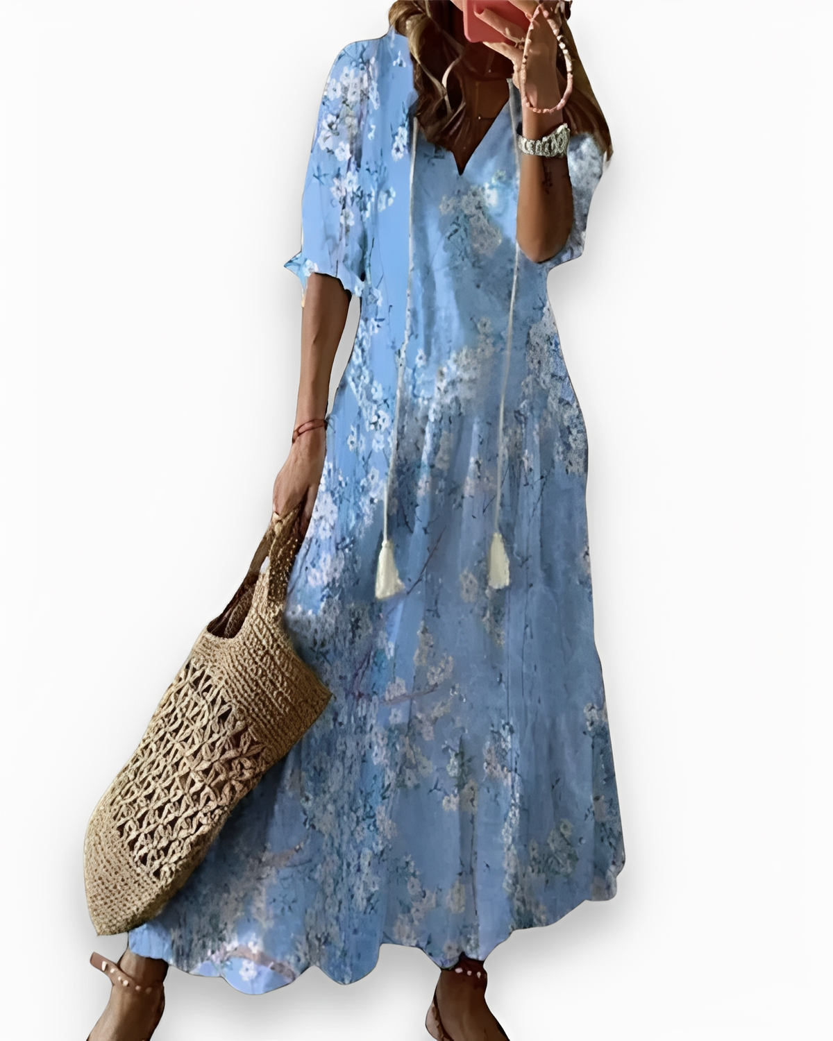 Annie - Robe maxi bohème décontractée pour femmes
