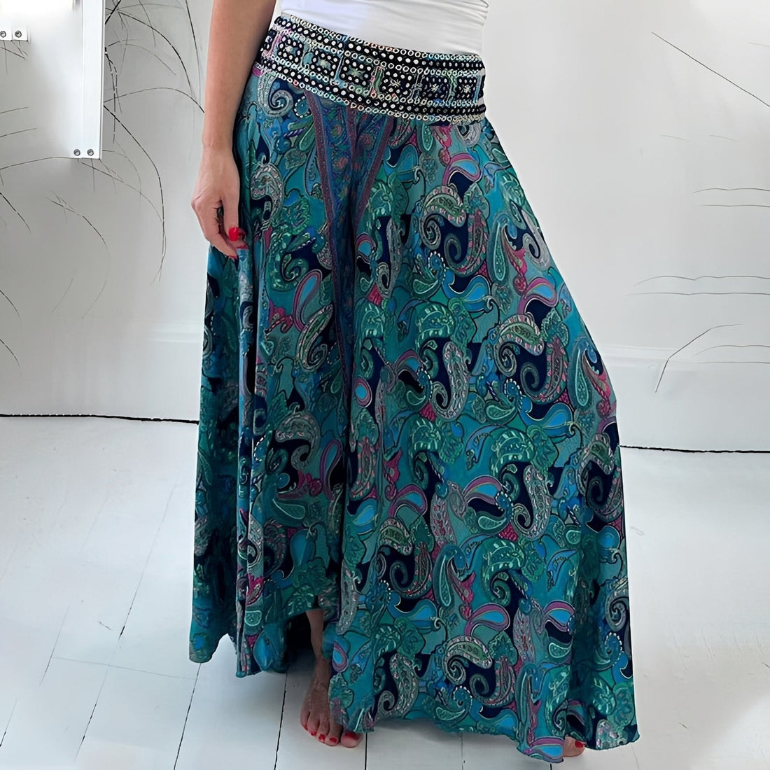 Jasmin - Jupe élégante avec motif ethnique pour femmes