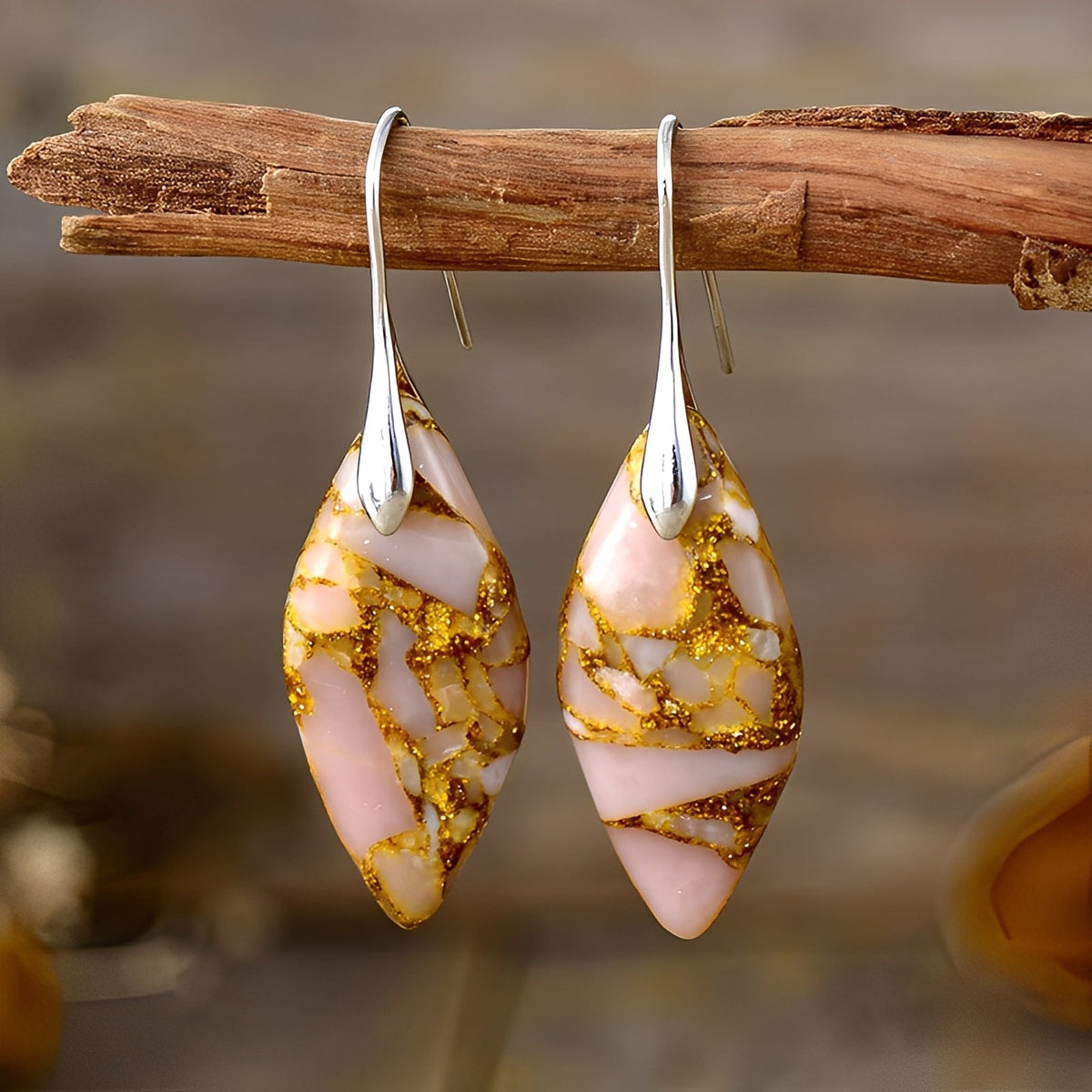Lucie – Boucles d'oreilles en pierre naturelle