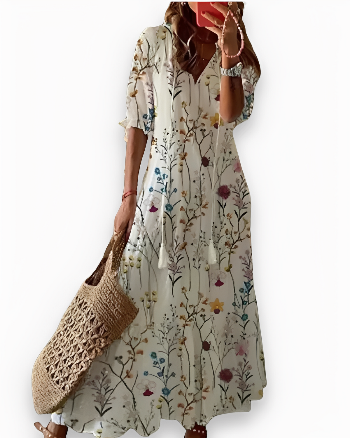 Annie - Robe maxi bohème décontractée pour femmes