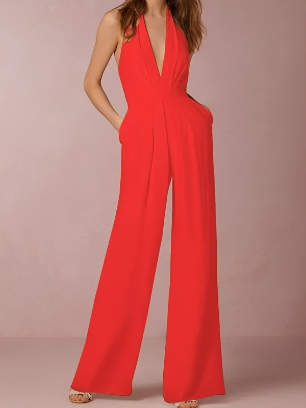 Katie - Combinaison femme chic avec jambes larges