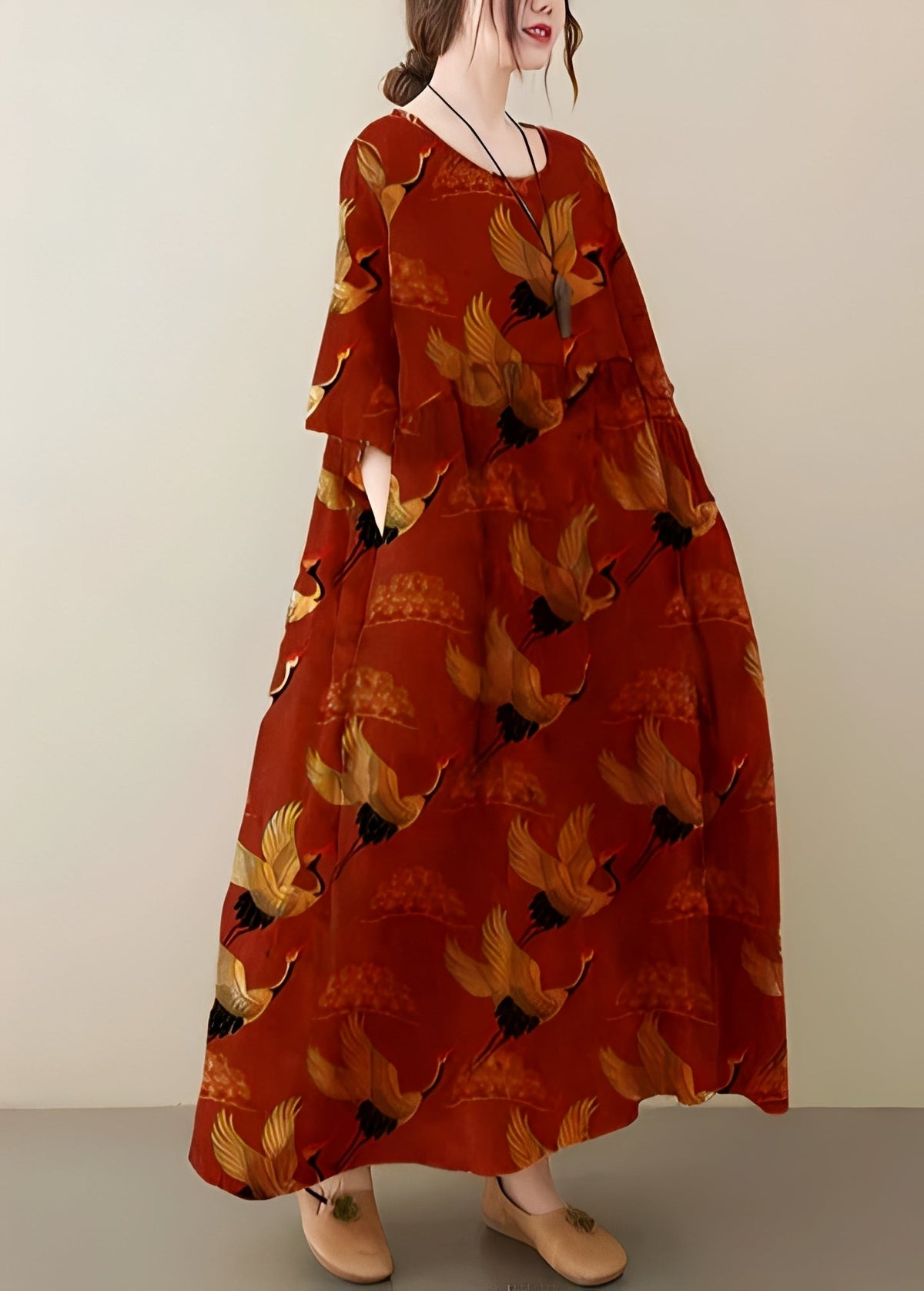 Mariam - Robe chic et ample avec ourlet large pour femmes