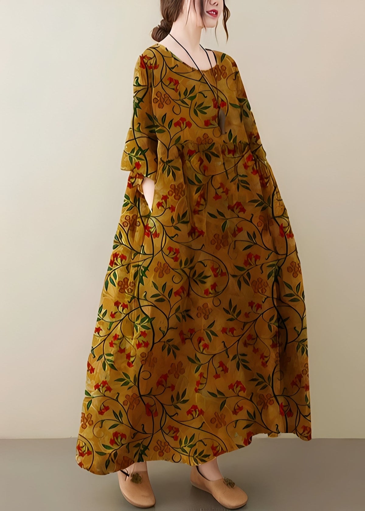 Mariam - Robe chic et ample avec ourlet large pour femmes
