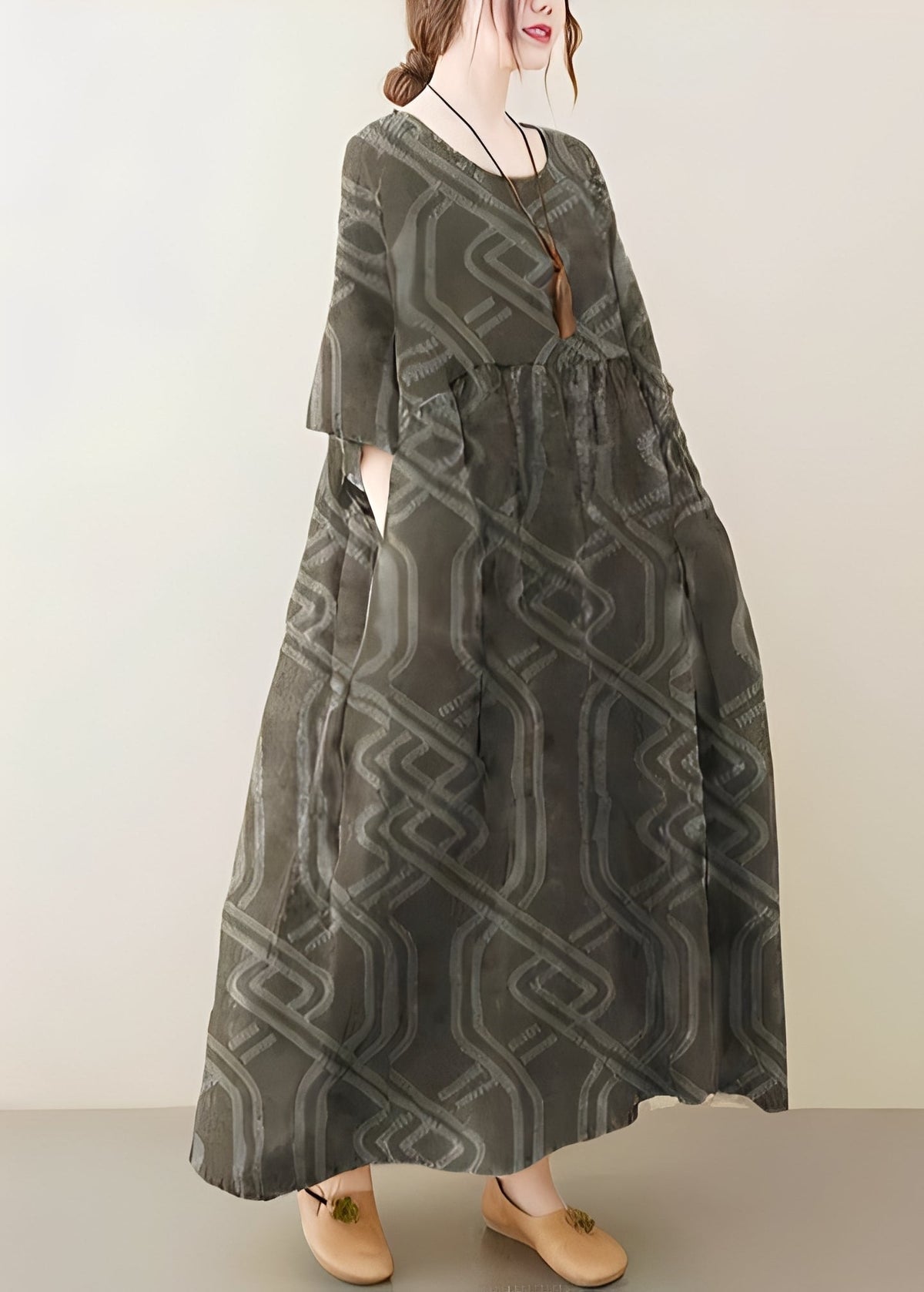 Mariam - Robe chic et ample avec ourlet large pour femmes