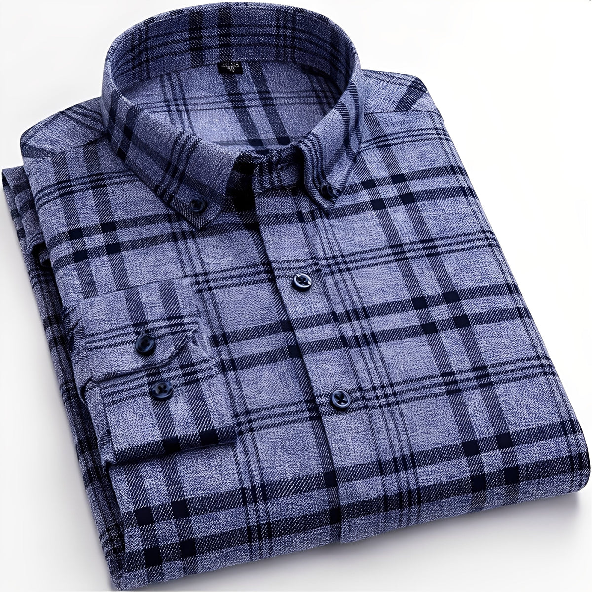Nikolas - Chemise en coton à carreaux décontractée pour hommes