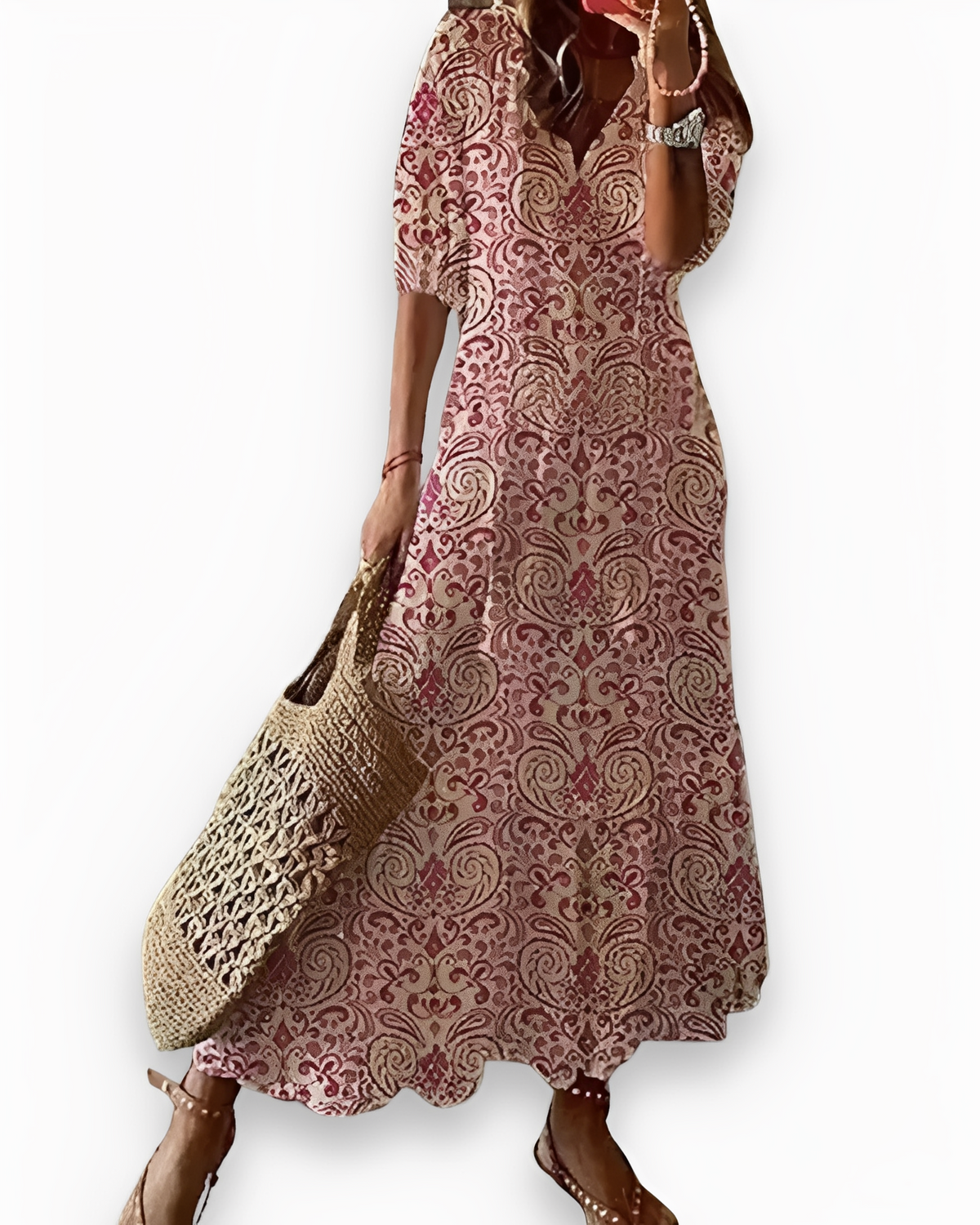 Annie - Robe maxi bohème décontractée pour femmes