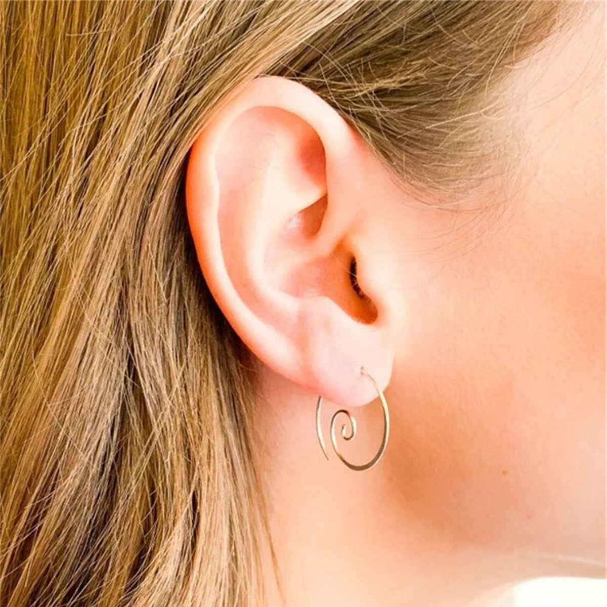 Yara – Boucles d'oreilles spirales boho en argent