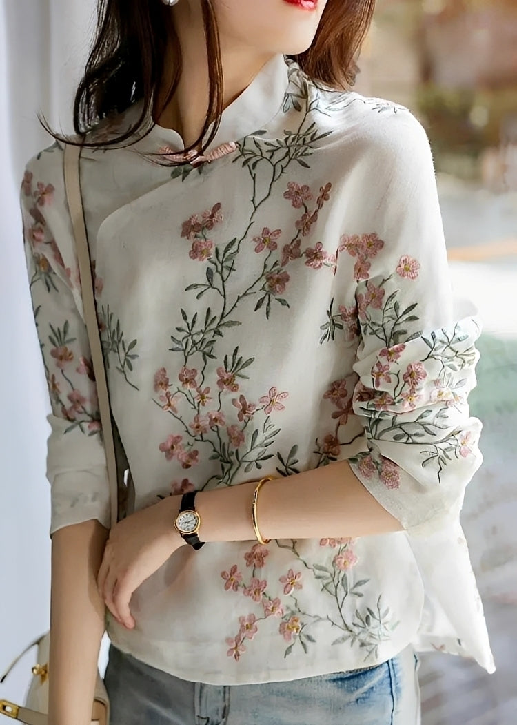 Margaret - Blouse fleurie élégante pour femmes