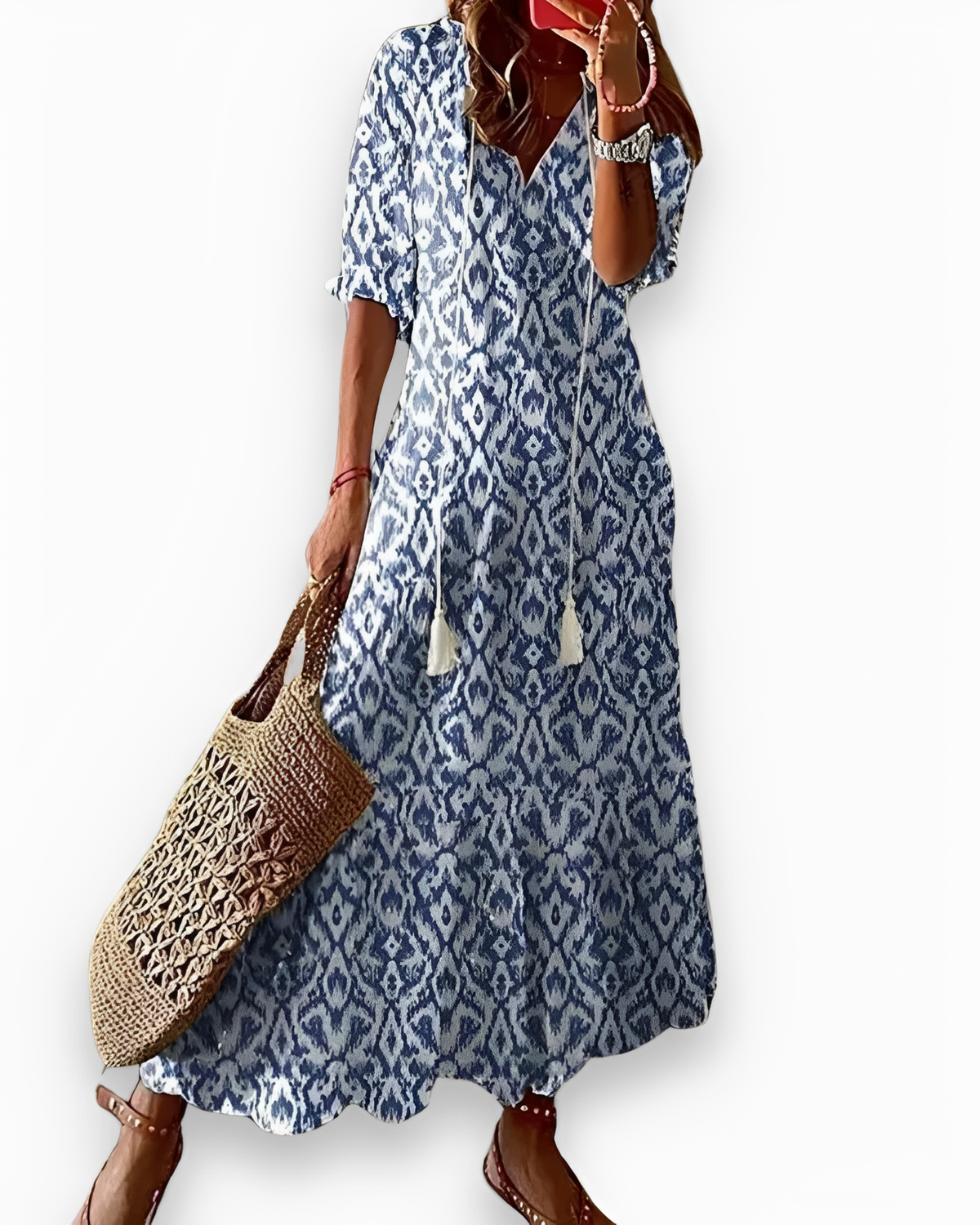 Annie - Robe maxi bohème décontractée pour femmes