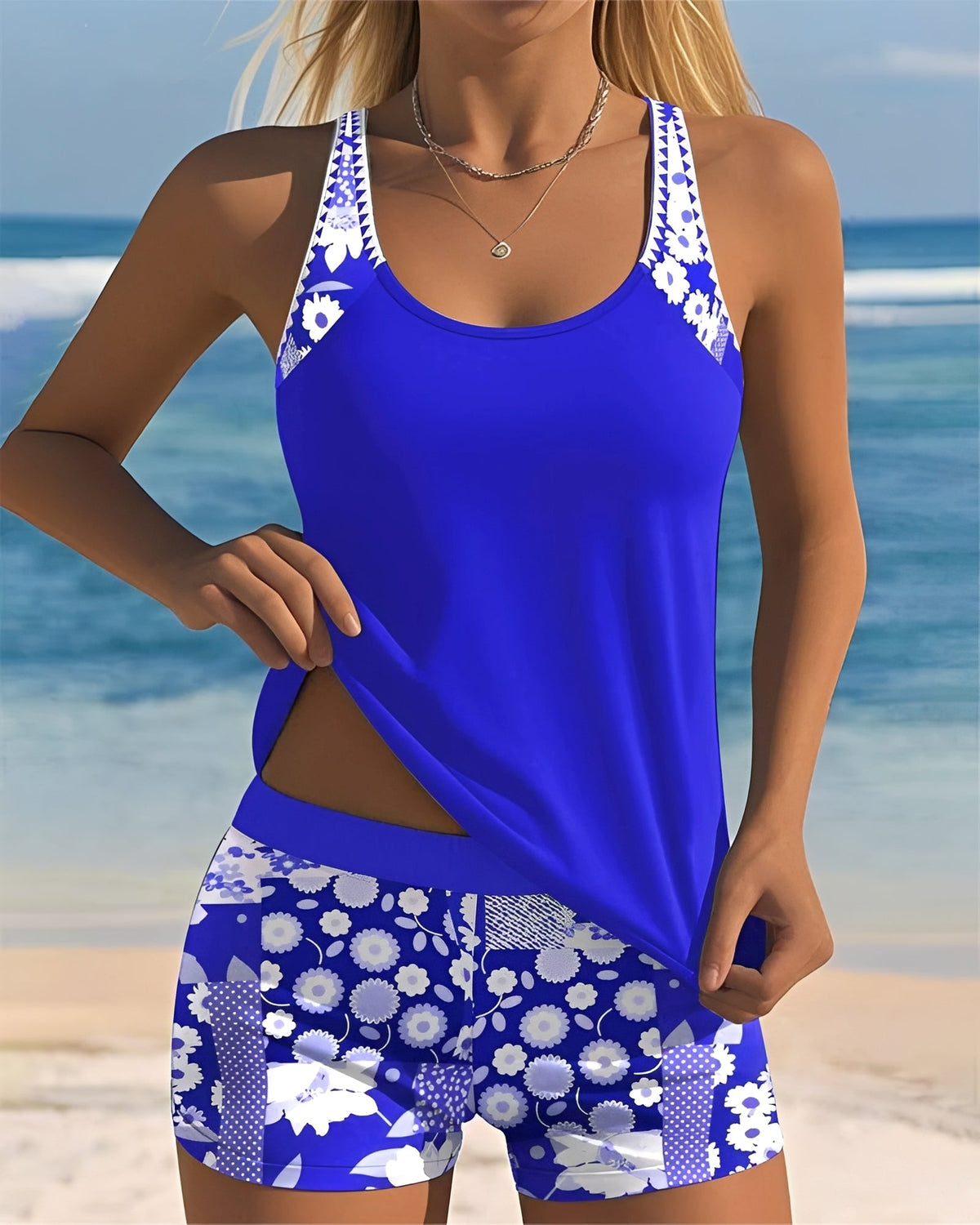Annie - Ensemble de tankini chic avec motif pour femmes