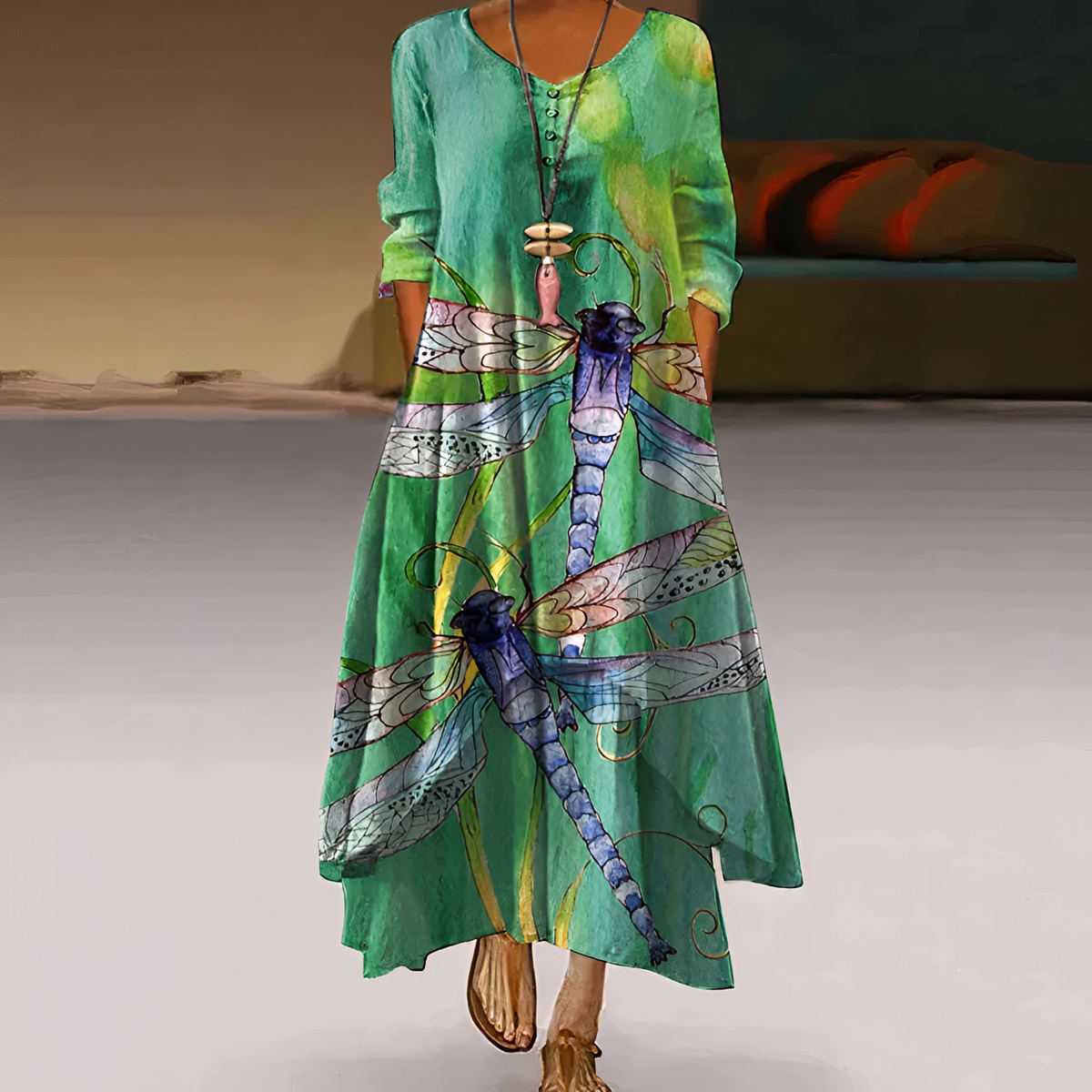 Kalin - Robe chic avec ourlet asymétrique pour femmes