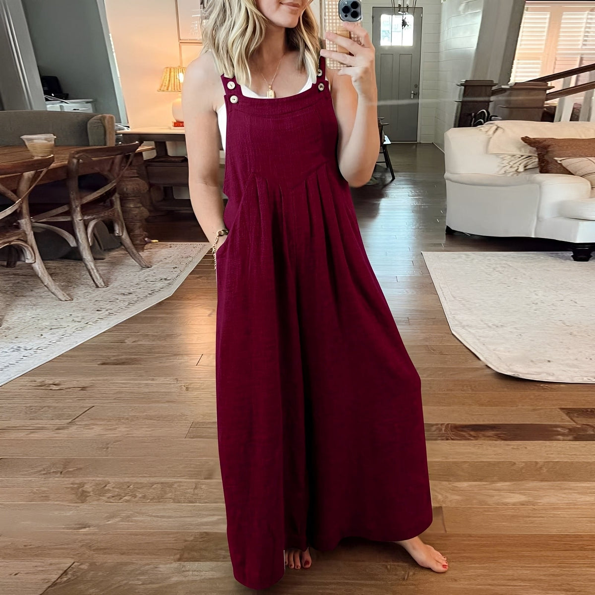 Chloe - Combinaison élégante à jambes larges pour femmes
