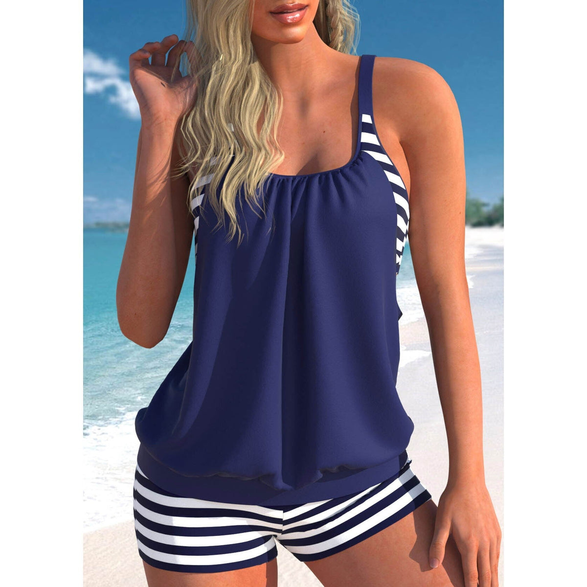 Béatrice - Maillot de bain tankini 2 pièces pour femme